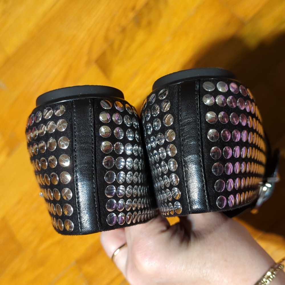 SCHUTZ Black Studded Mary Jane Flats - Picture 3 of 6